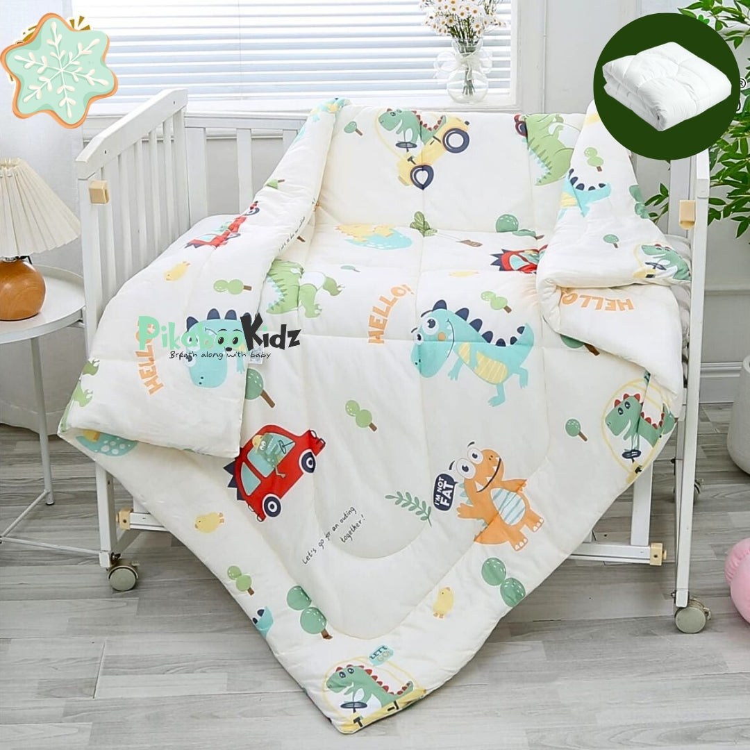 Baby Quilt - Cute dinos