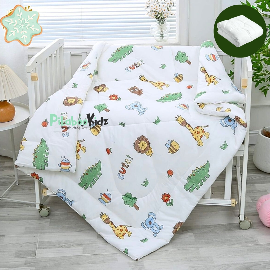 Baby Quilt - Zoo adventure