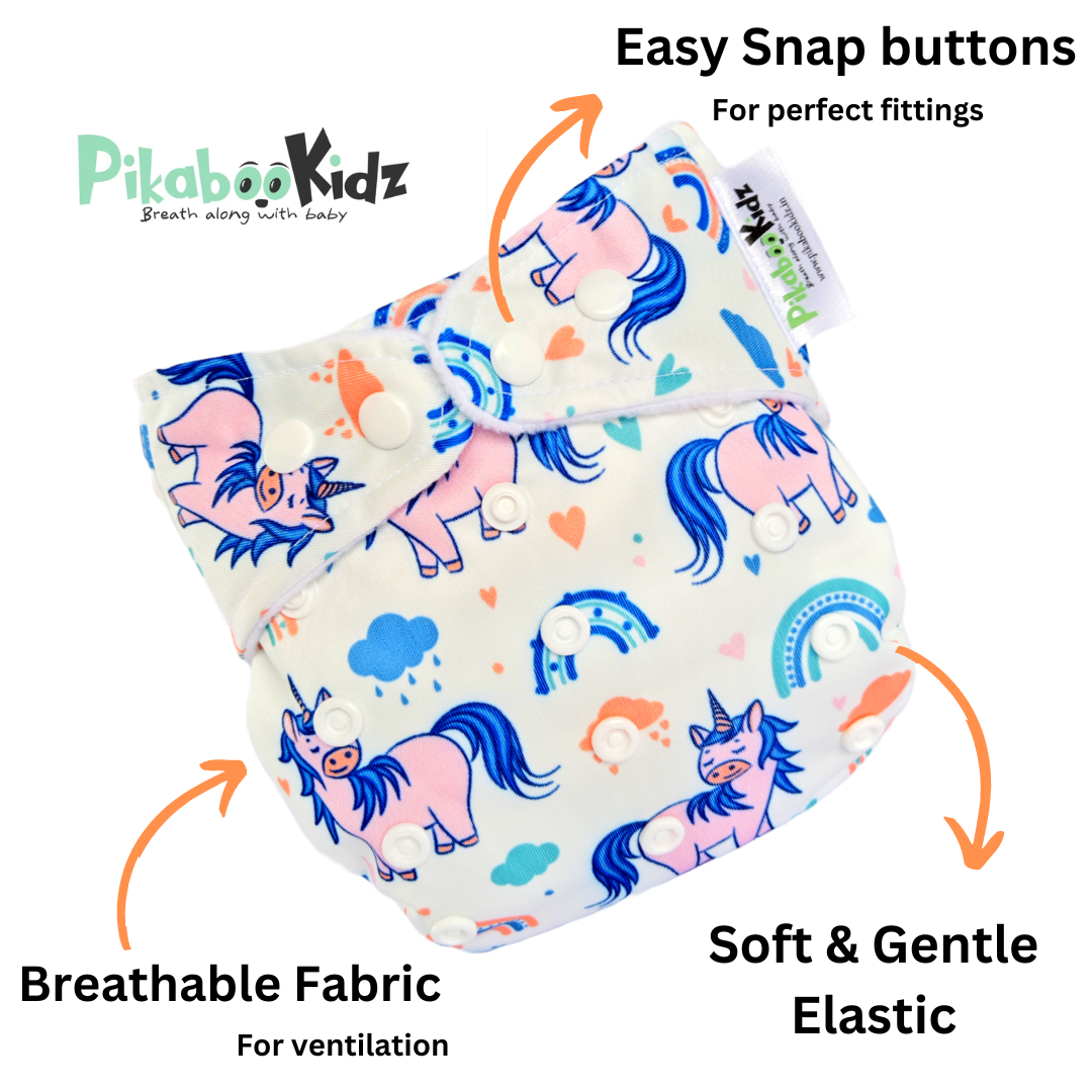 Organic Reusable Cloth Diapers – Unicorn
