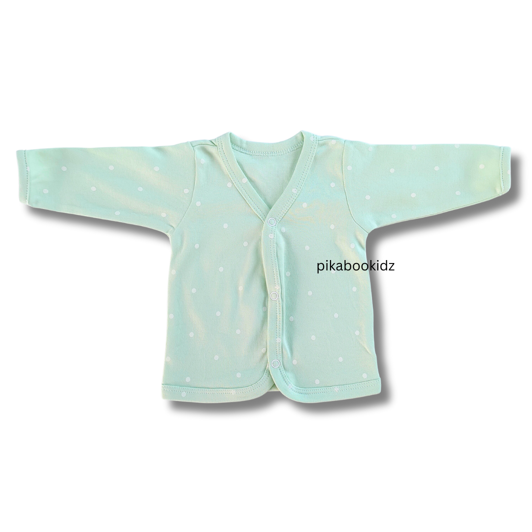 Organic cotton Full sleeve Jabla 0-3M - Aqua Green