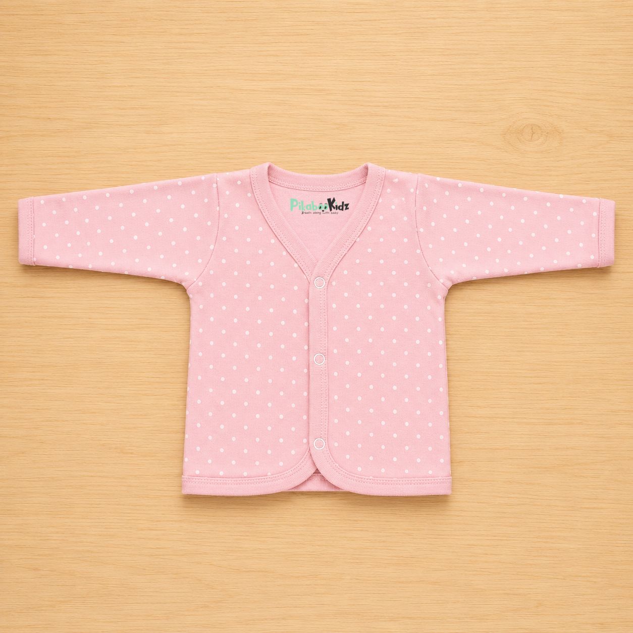 Cotton Full sleeve Jabla 3-6M - Pink
