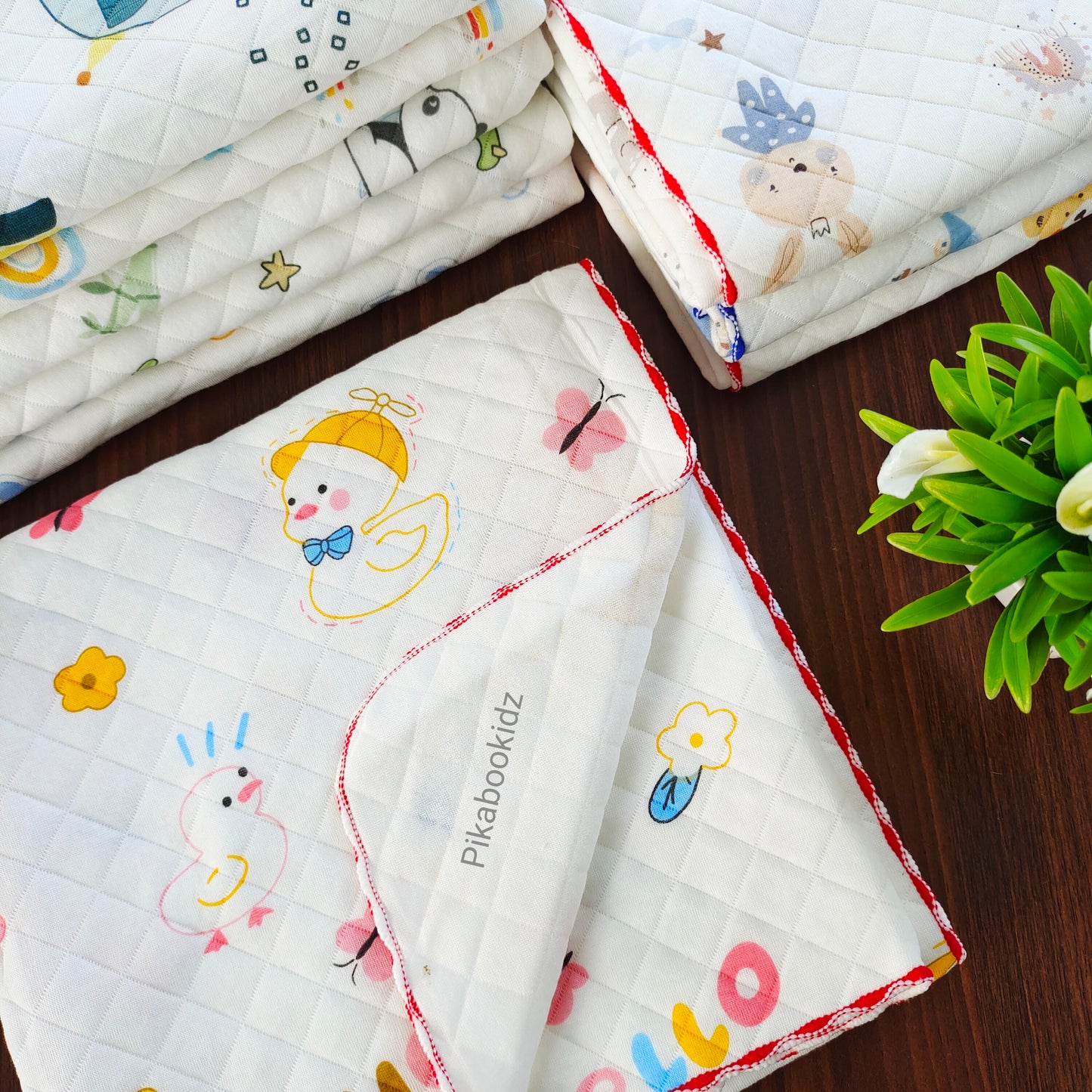 2 Layer Muslin Blanket in 85*85 cm - Hello Duck