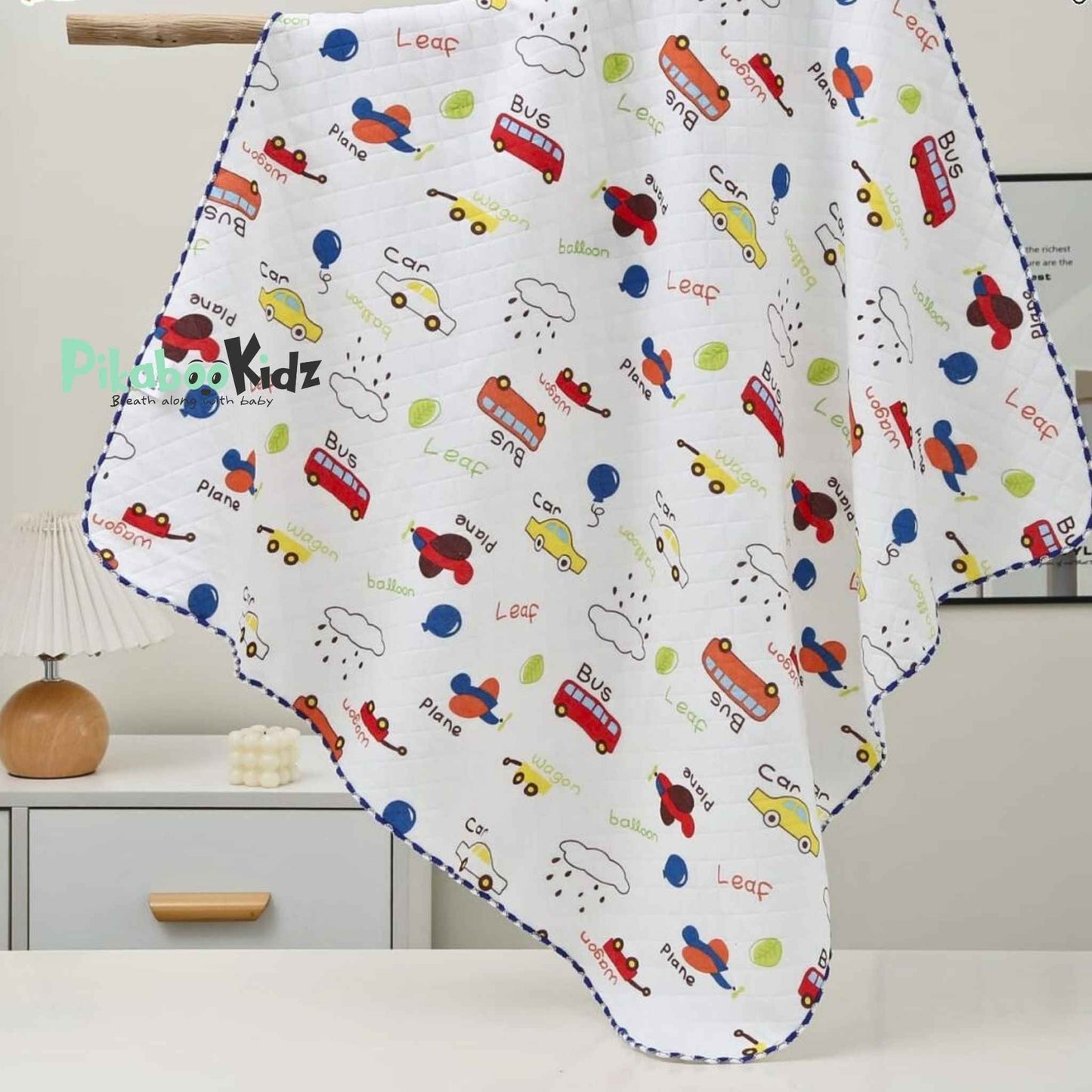 2 Layer Muslin Blanket in 85*85 cm - Cars