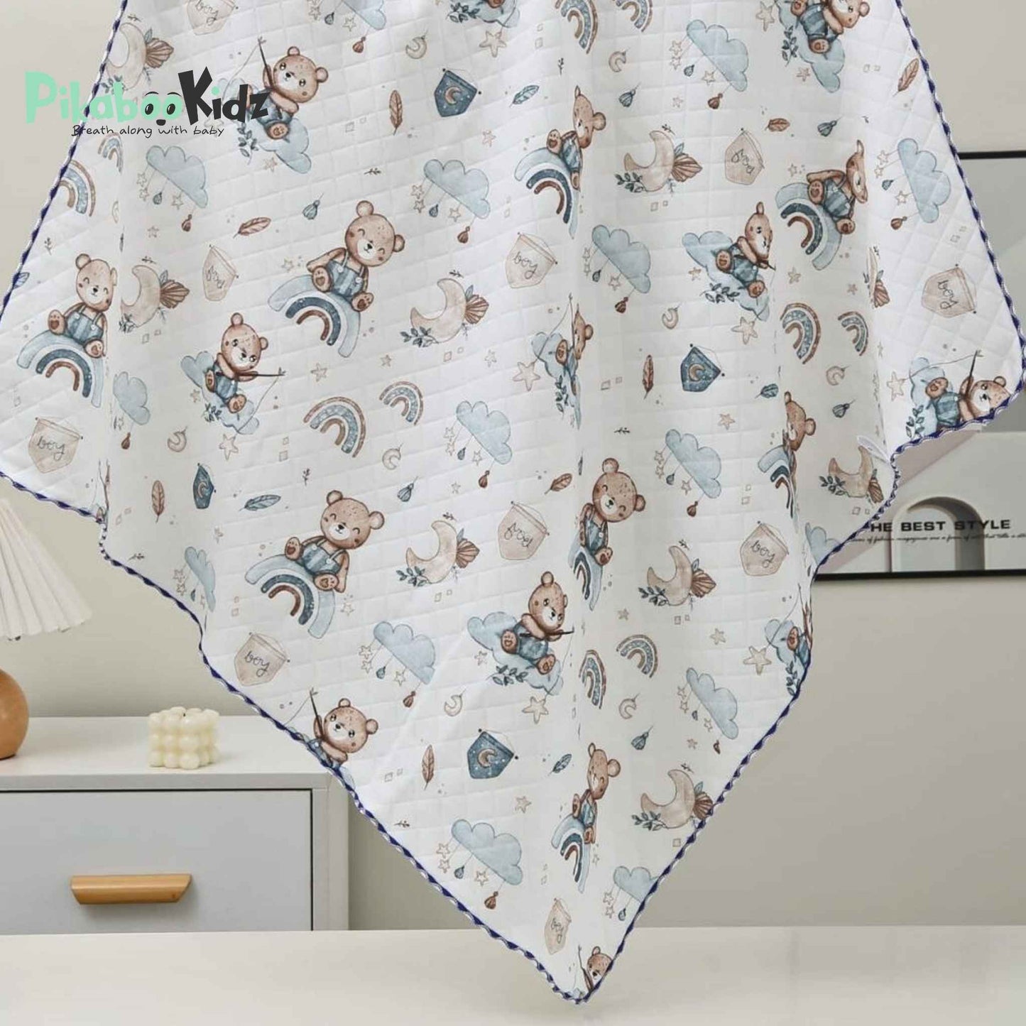 2 Layer Muslin Blanket in 85*85 cm - Romber teddy