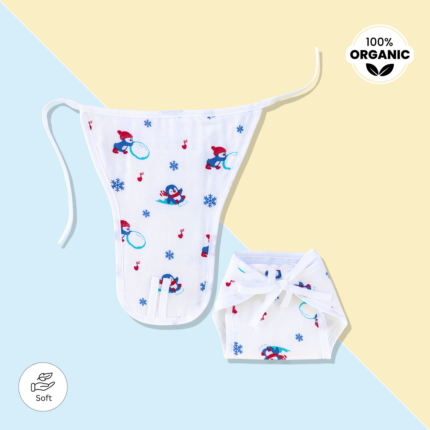 Button Jabla & Nappy set – Penguins