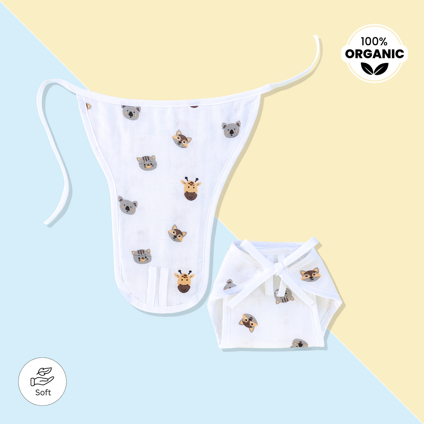 Button Jabla & Nappy set – Animals