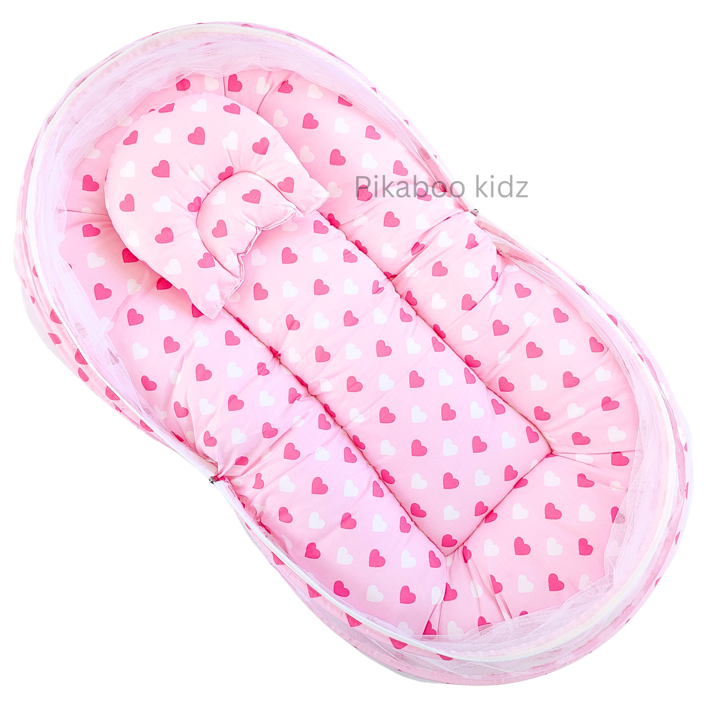 Baby Net BED – Pink Hearts