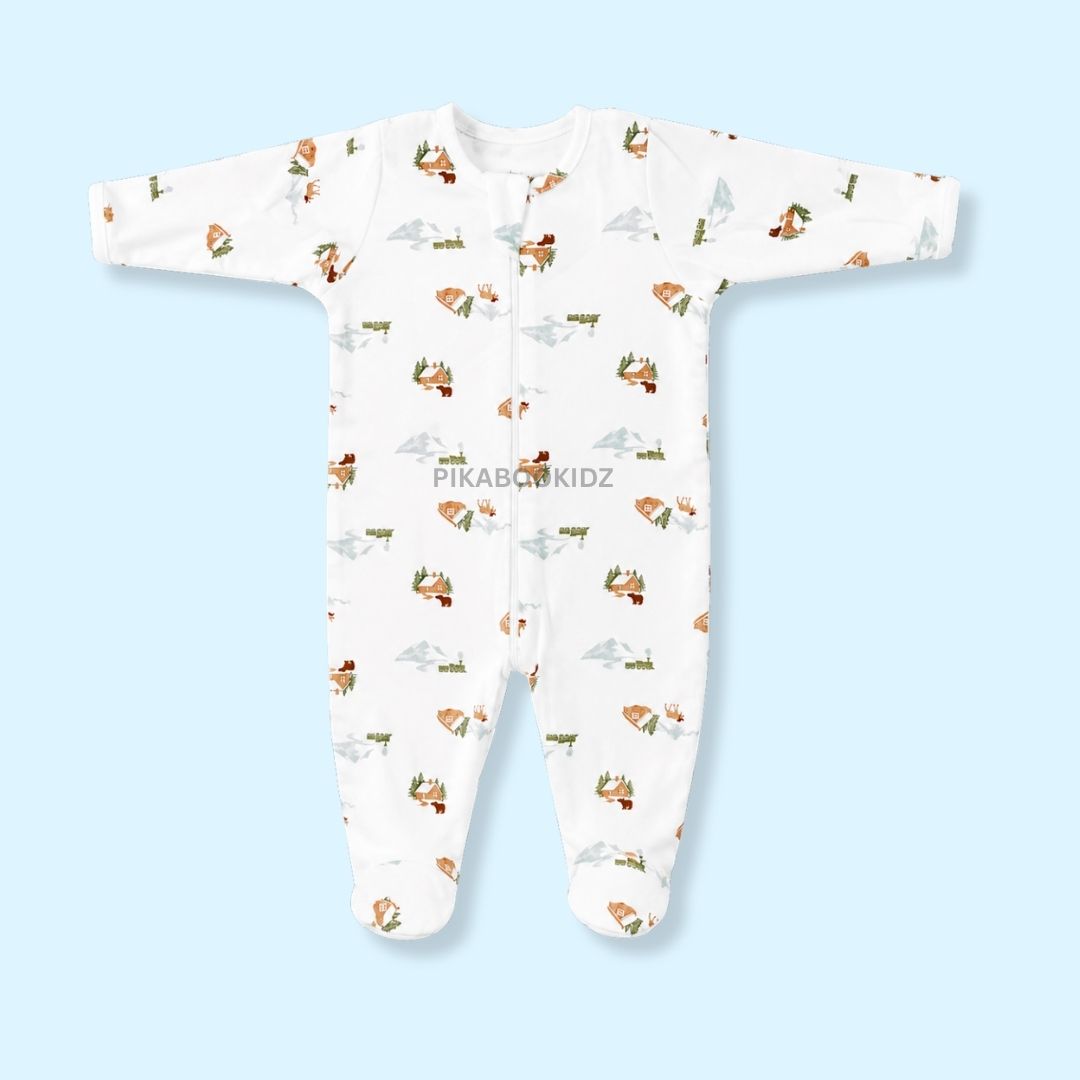 Footed Rompers 6-12M - House