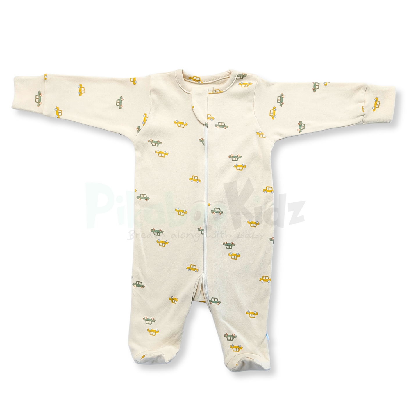 Footed Rompers - Cars