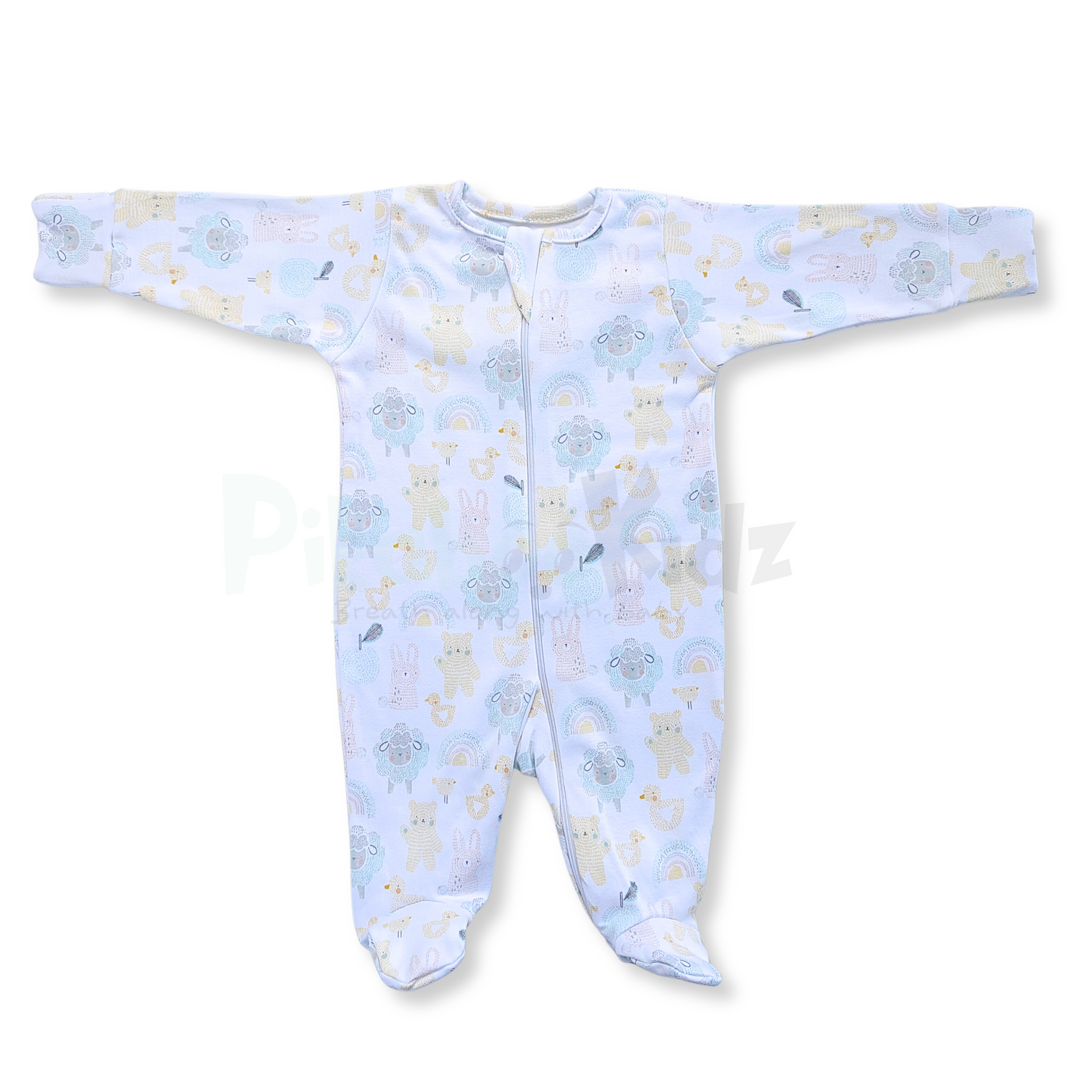 Full Footed Zipper Rompers - 3 Combo (1)