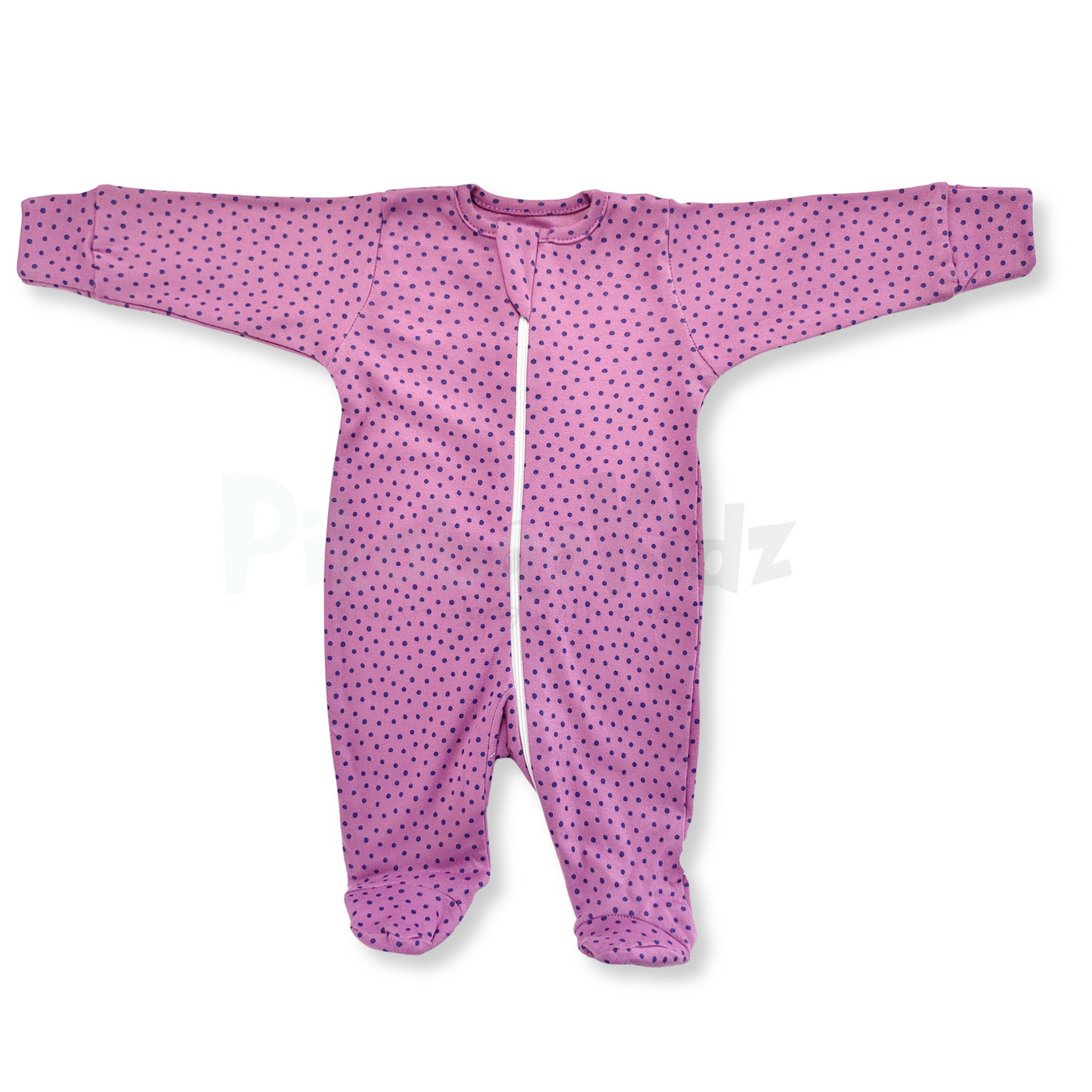 Full Footed Zipper Rompers - 3 Combo (5)