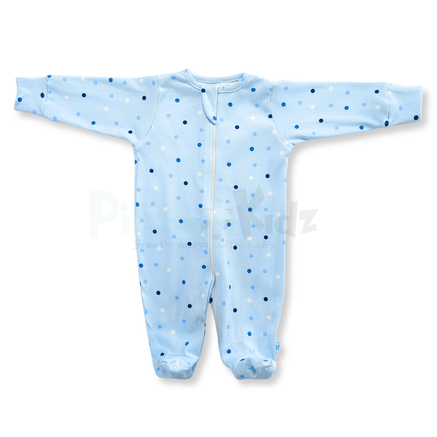 Full Footed Zipper Rompers - 3 Combo (6)