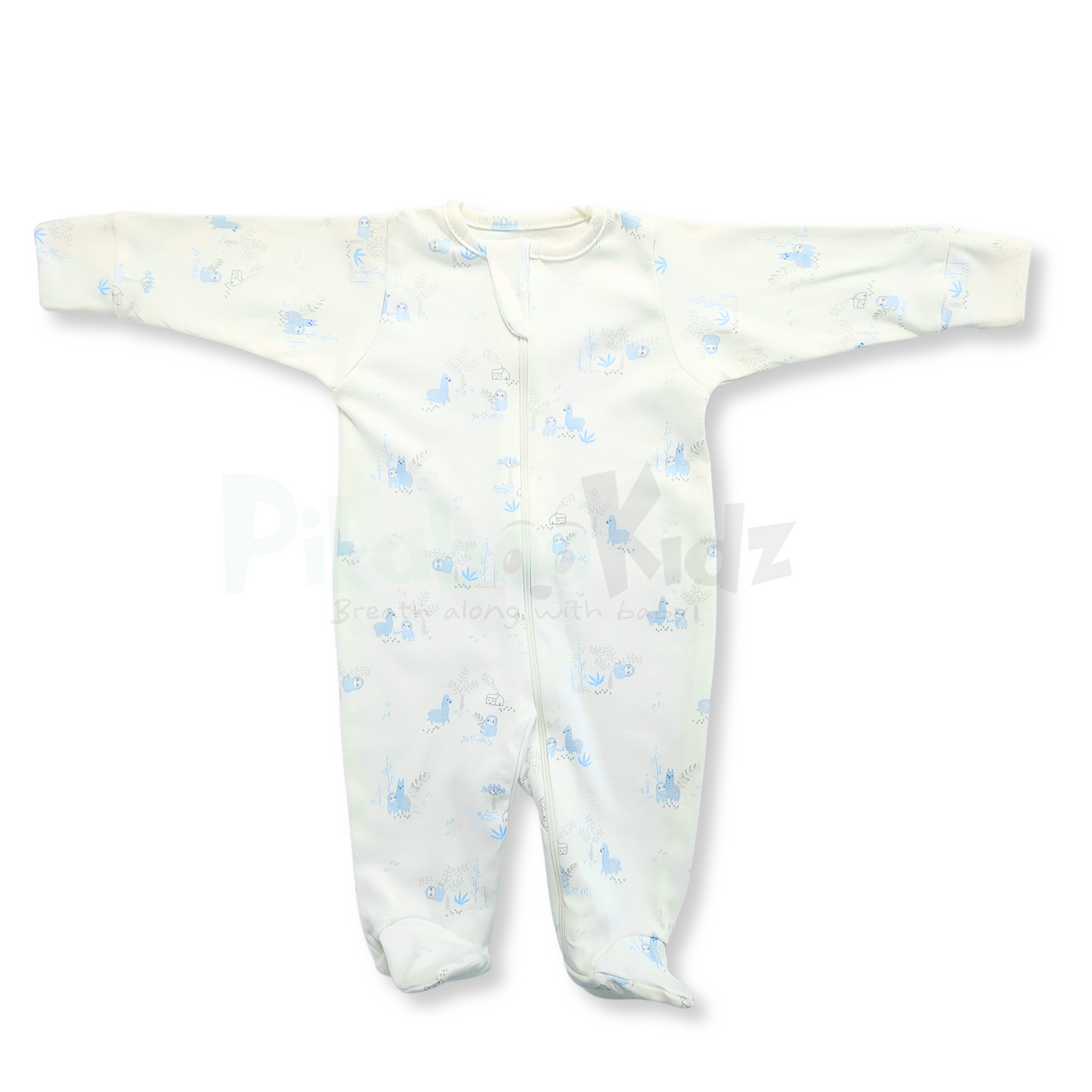 Full Footed Zipper Rompers - 3 Combo (4)