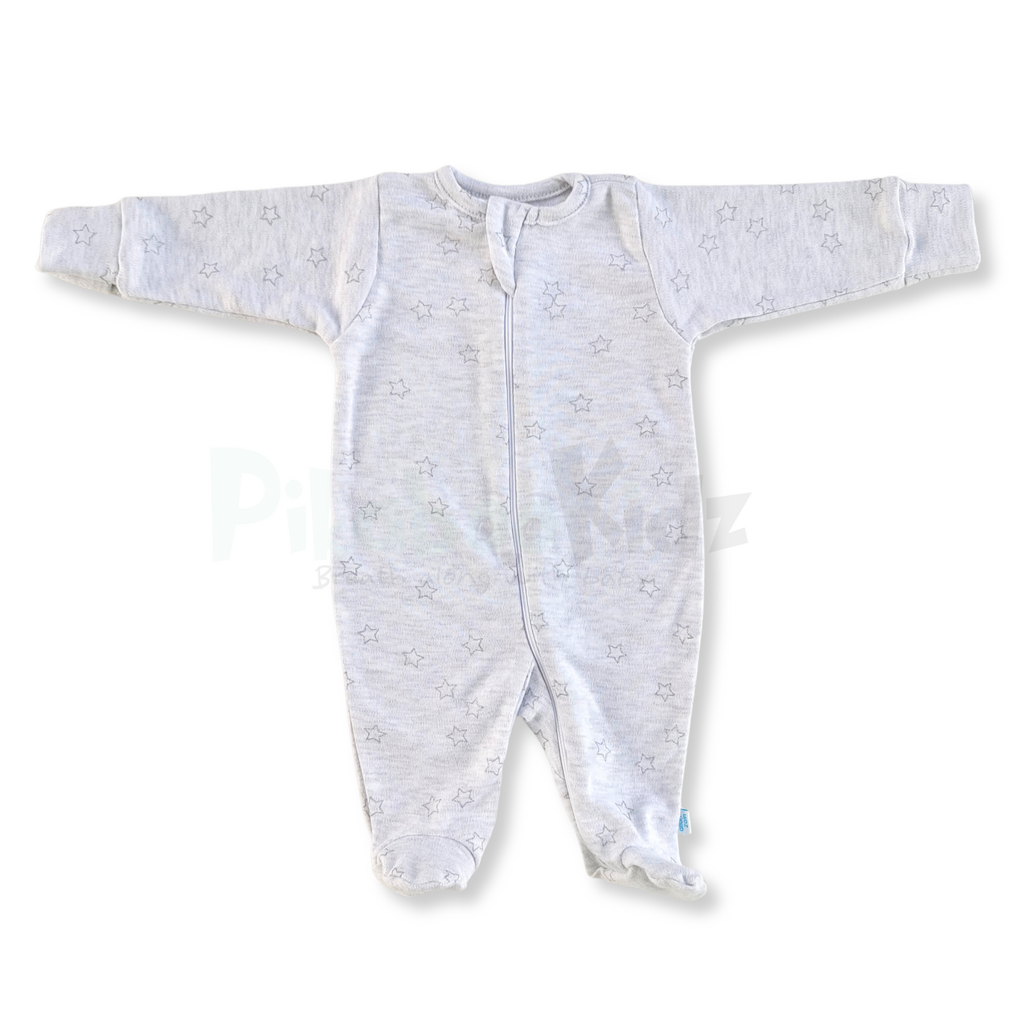 Footed Rompers - Grey