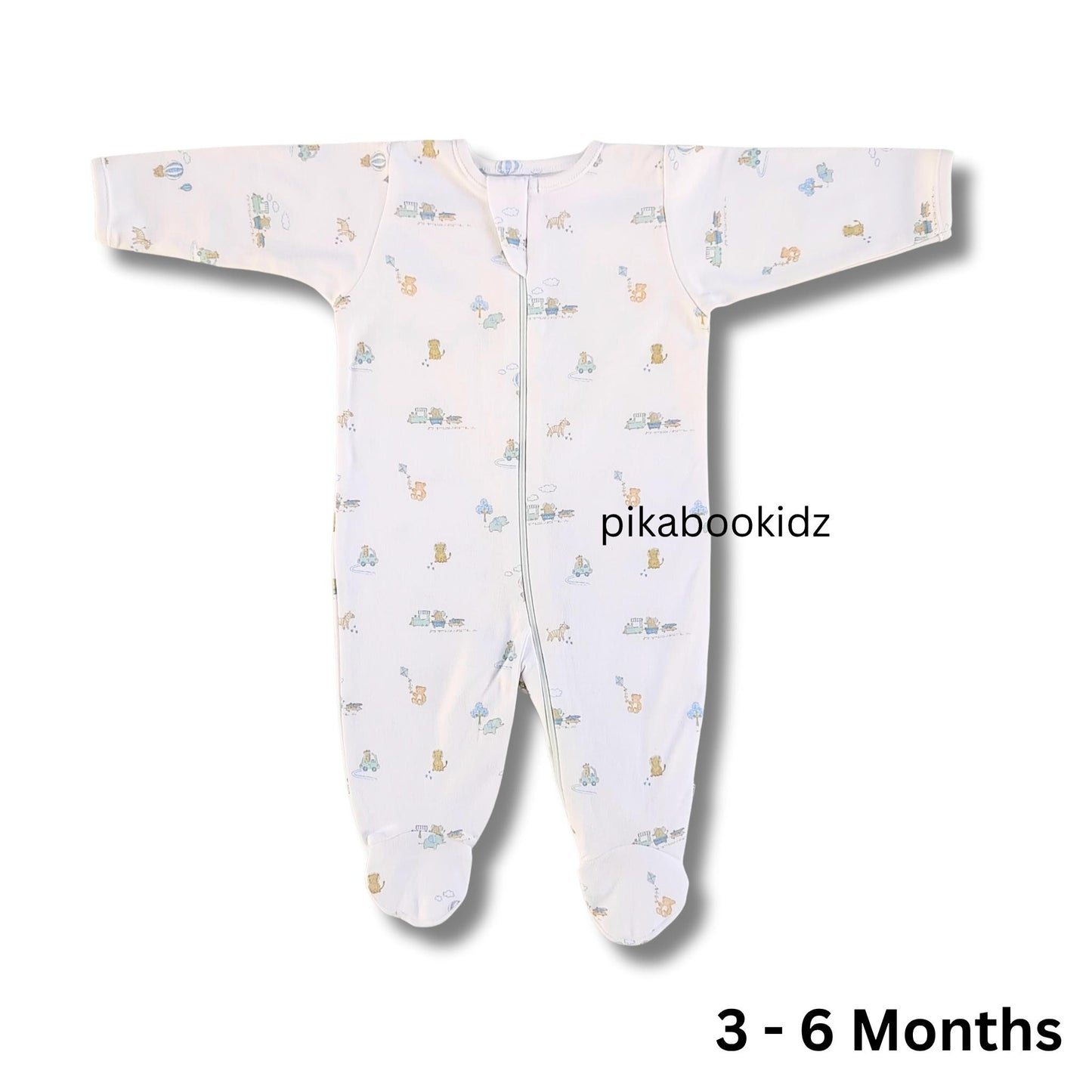 Footed Rompers 3-6M - Teddy