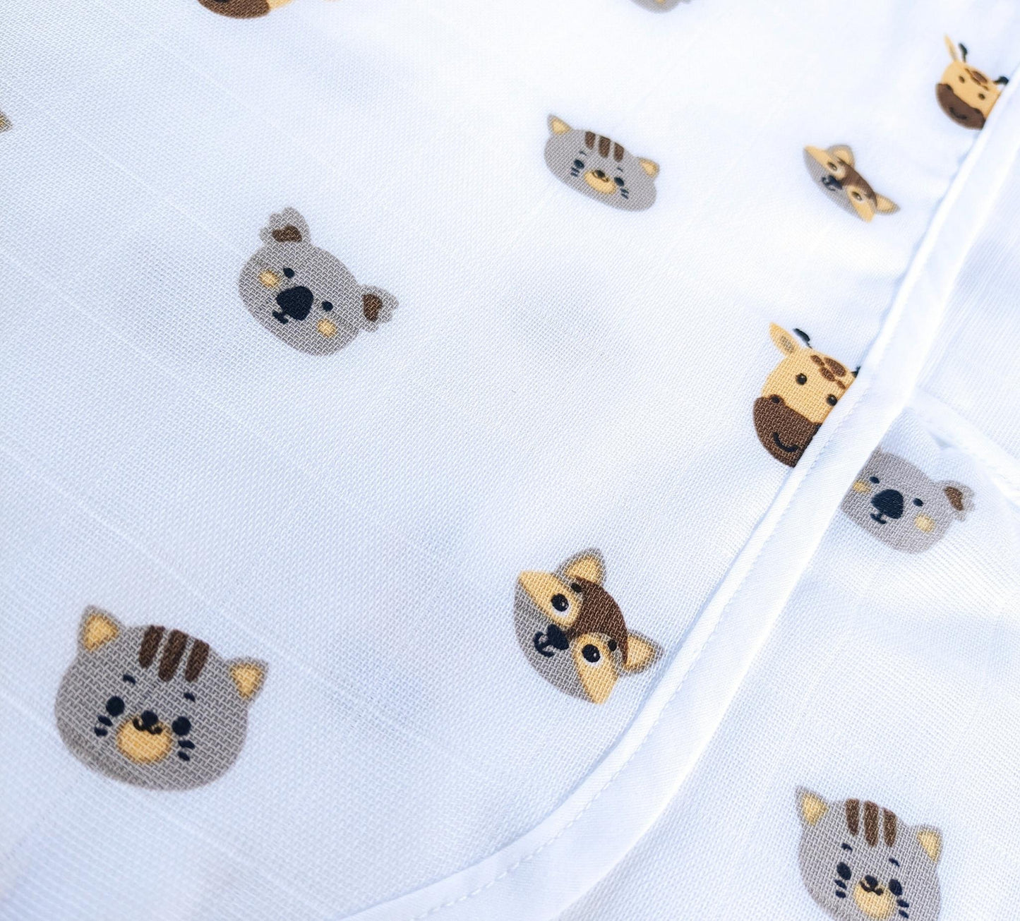 Muslin Hooded Towel – Animals