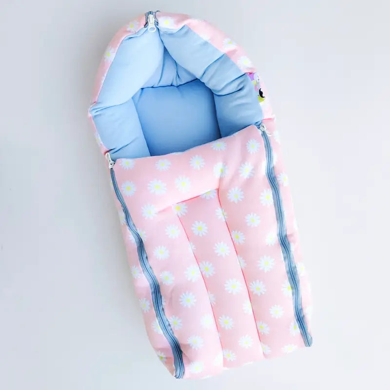 Cotton Carry Bed – Peach Flowers