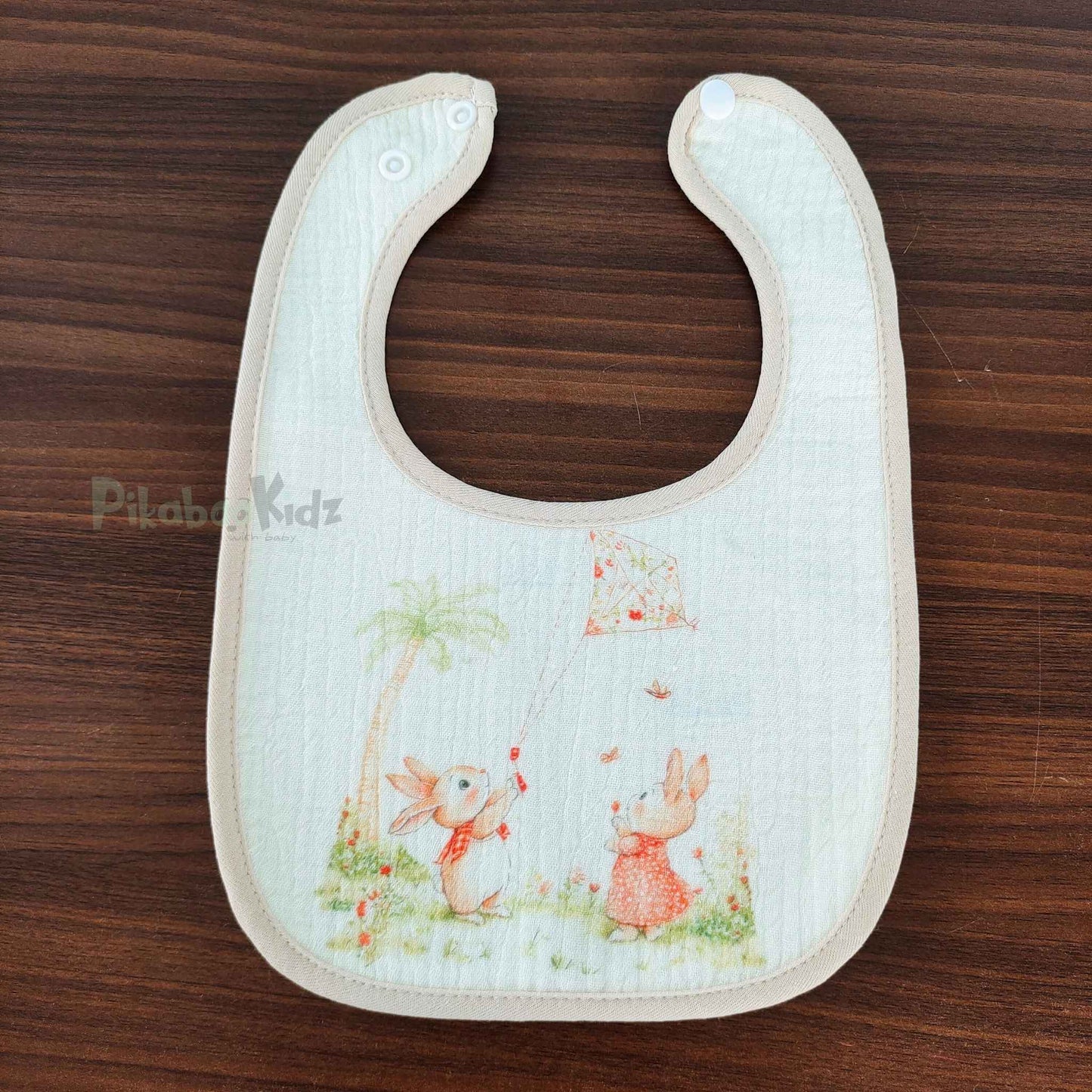 Muslin Bib - Bunny with Kite