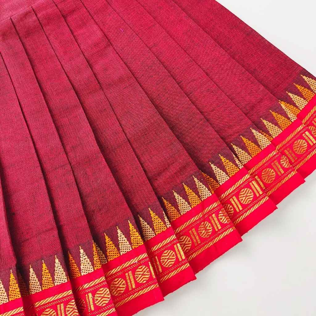 Ethnic frock knot type - Maroon