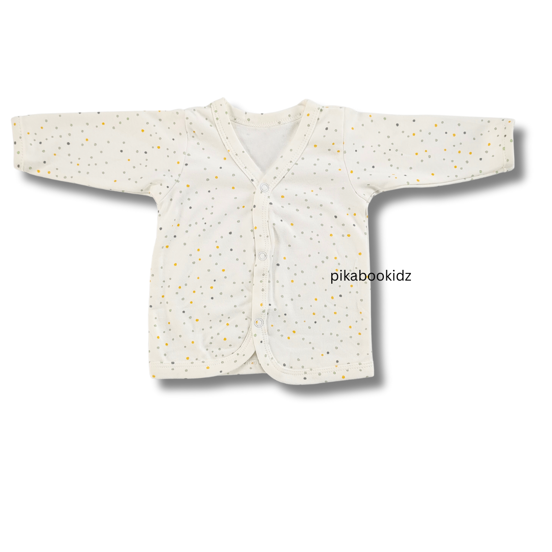 Organic cotton Full sleeve Jabla 0-3M - Colorful Dots