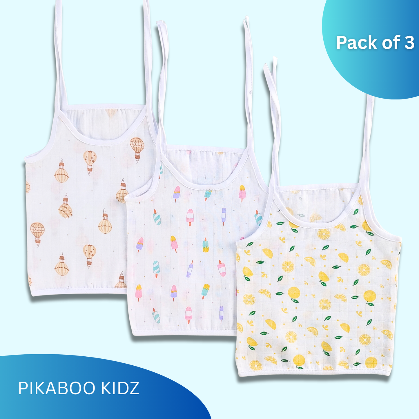 Muslin Knot Jabla Combo of 3 – 0-3M Set2