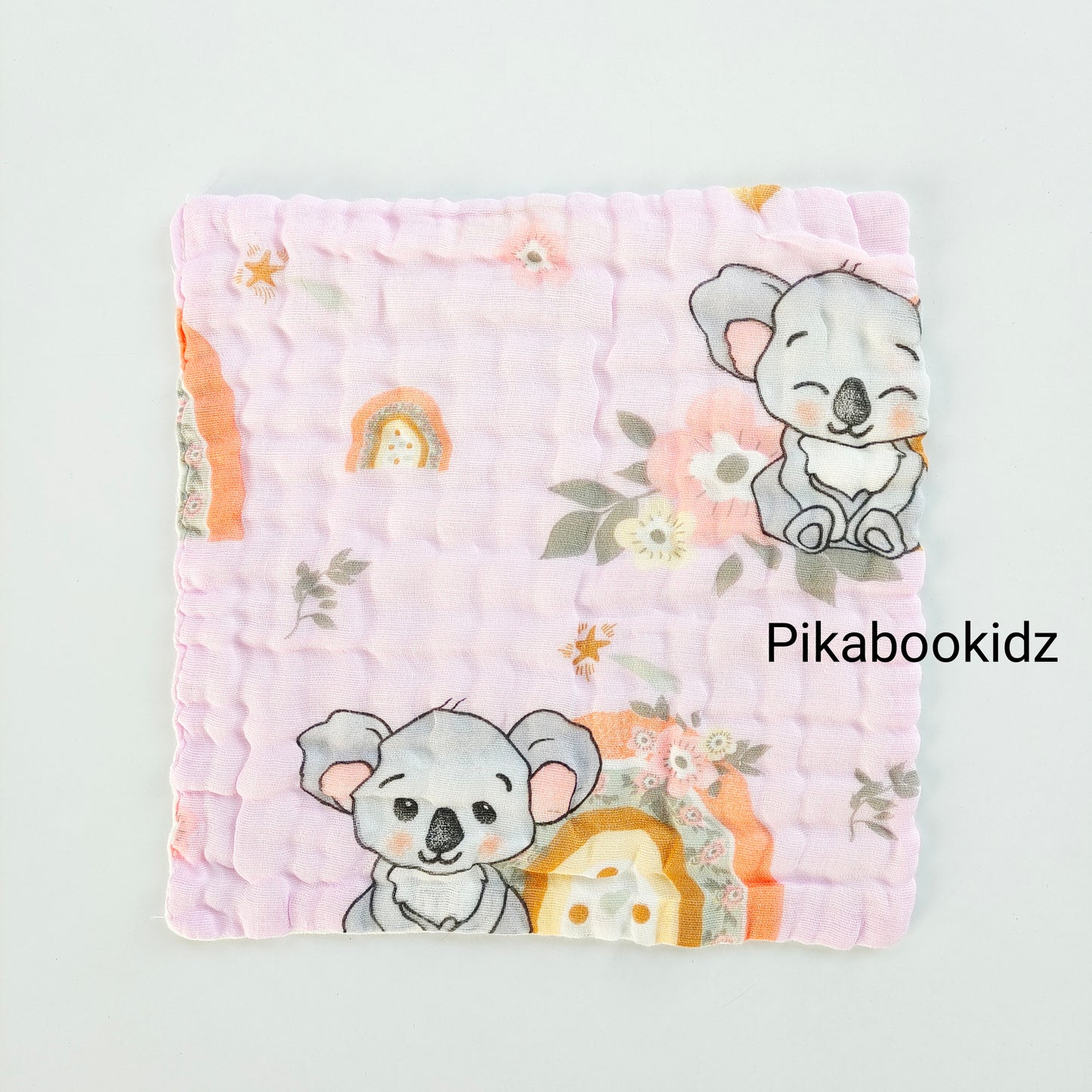 6 layer Muslin Color Washcloth Combo of Any 5 (Assorted)