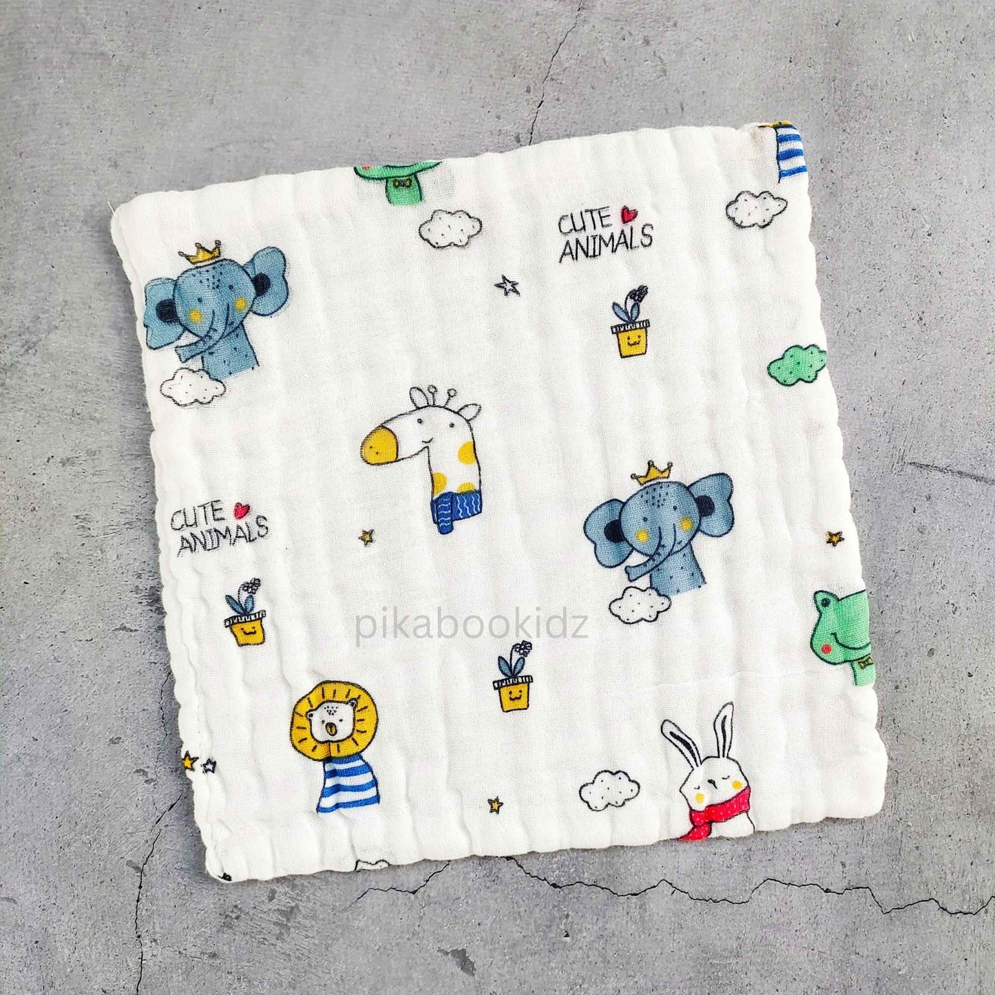 6 layer Muslin Washcloth Combo of Any 5 (Assorted)