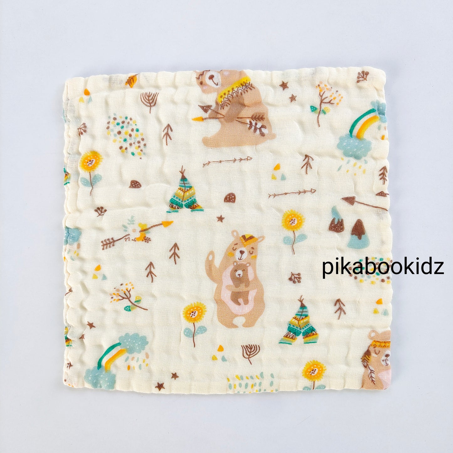 6 layer Muslin Color Washcloth Combo of Any 5 (Assorted)