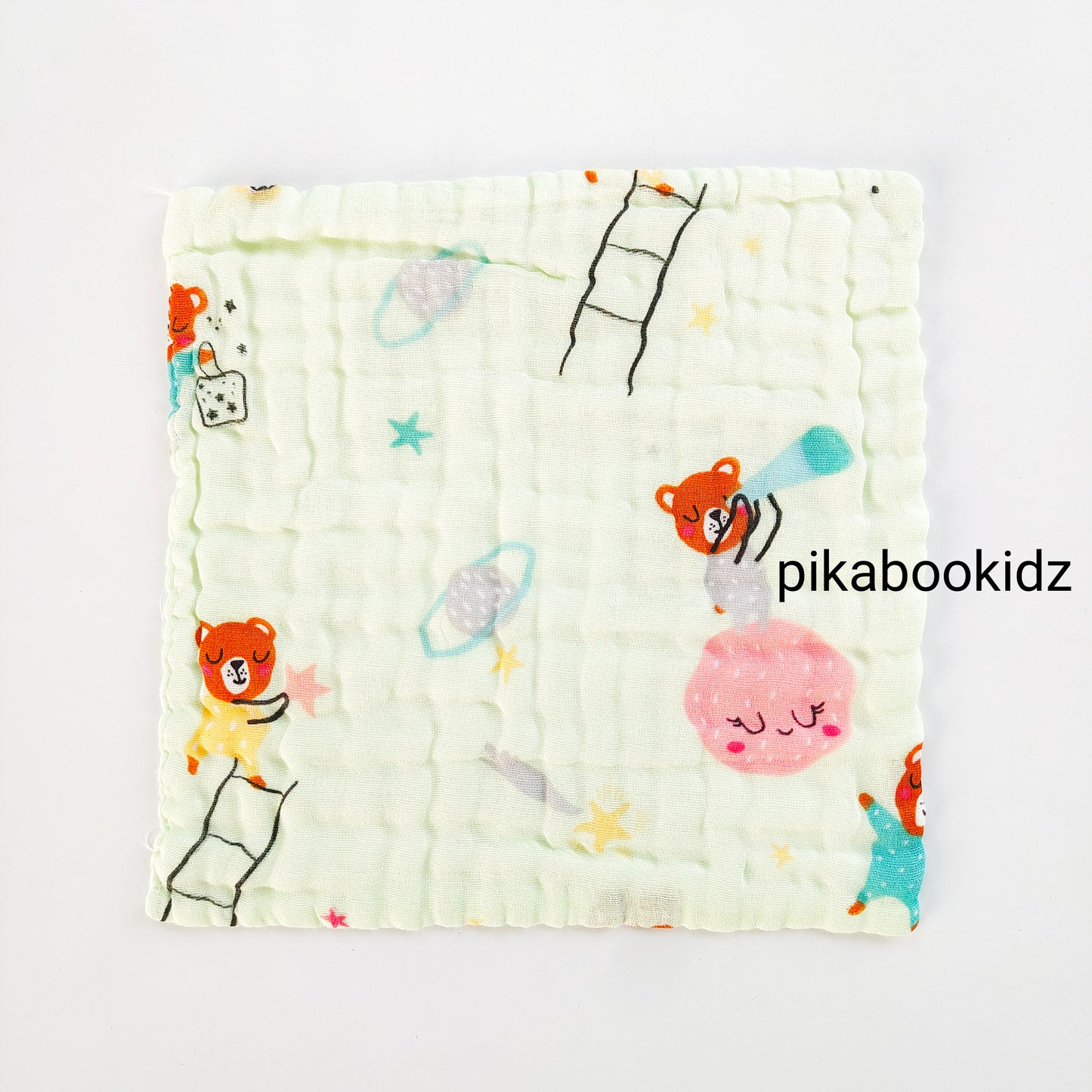 6 layer Muslin Color Washcloth Combo of Any 5 (Assorted)