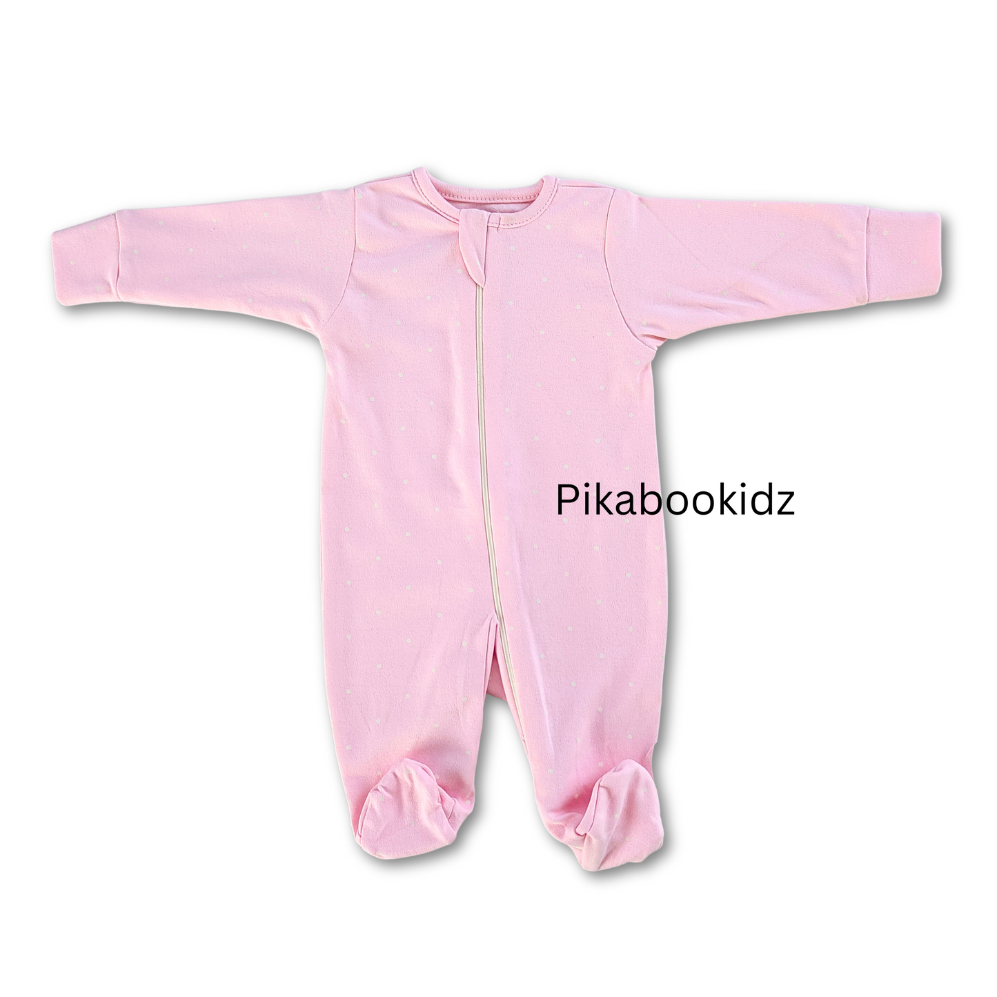 Footed Rompers - 3 Combo (Pink, Rainbow, Elephant)