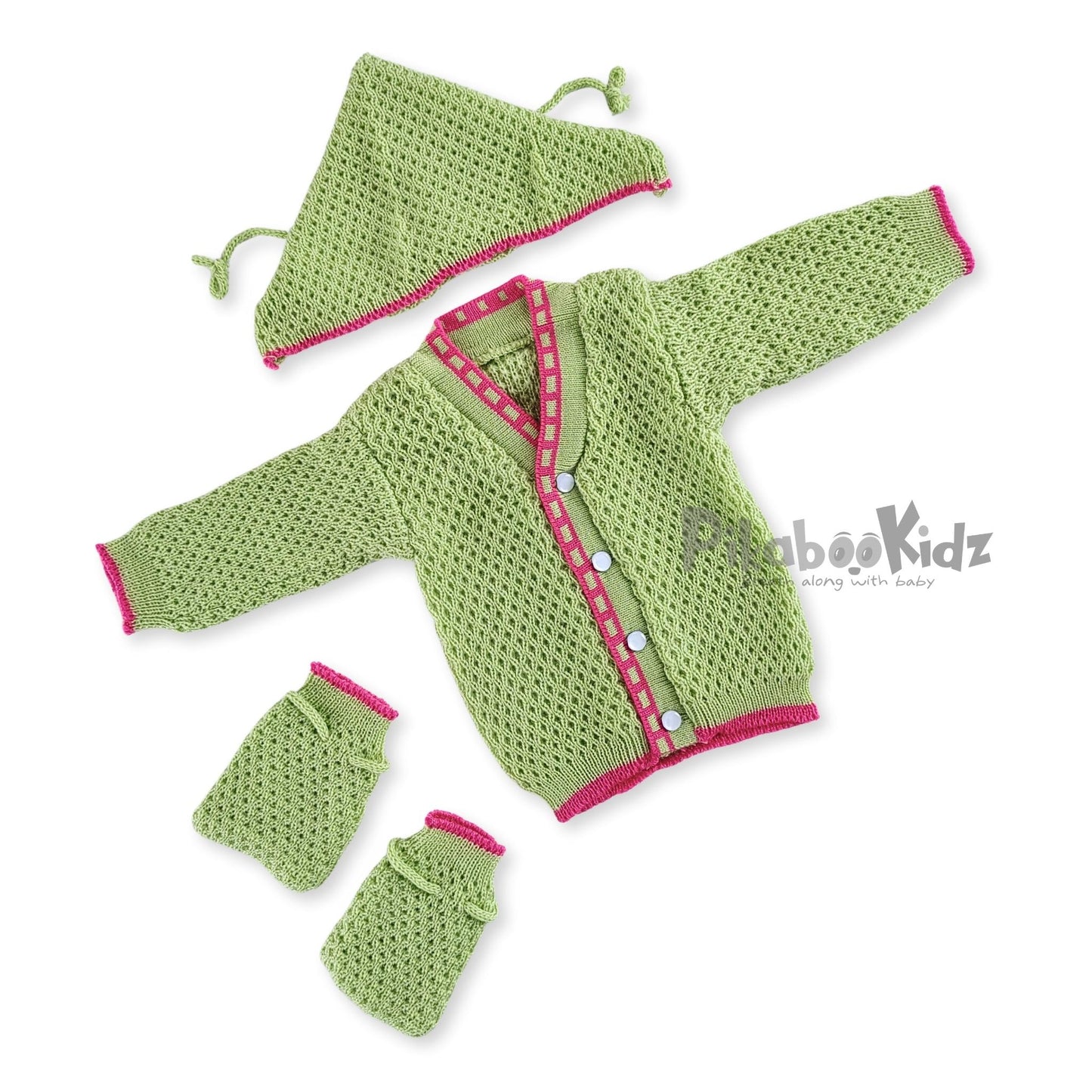 Woollen Sweater Set - Green