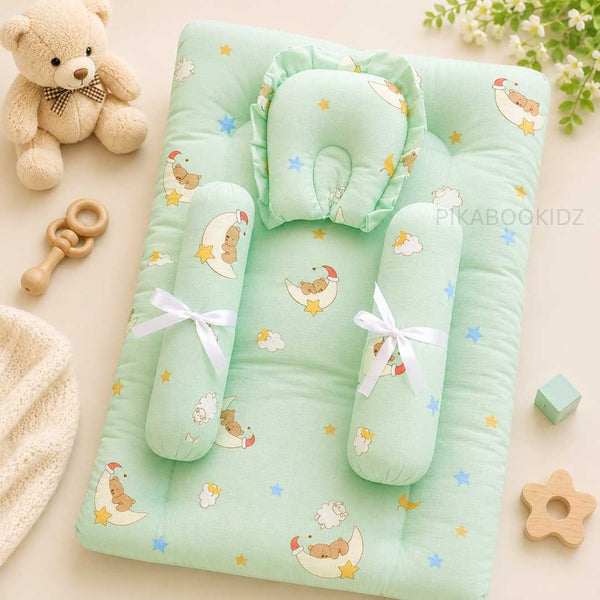 Muslin bed with Bolsters ➡️