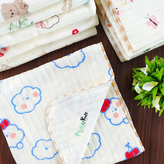 2 Layer Muslin Blanket in 85*85 cm - Clouds