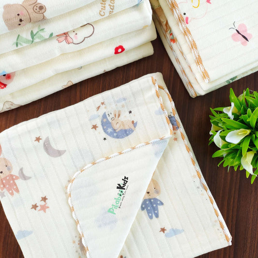 2 Layer Muslin Blanket in 85*85 cm - Bunny in Moon