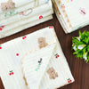 2 Layer Muslin Blanket in 85*85 cm - Cherry and Teddy