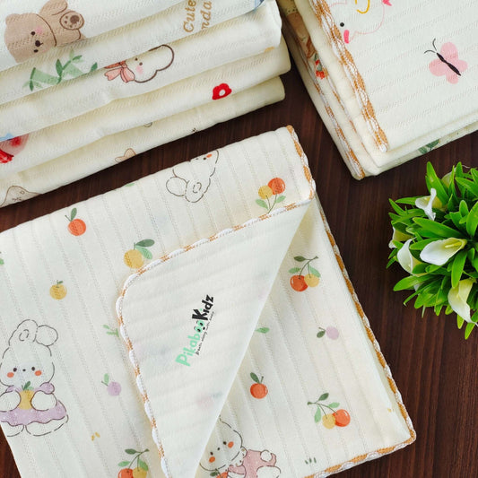 2 Layer Muslin Blanket in 85*85 cm - Cherry