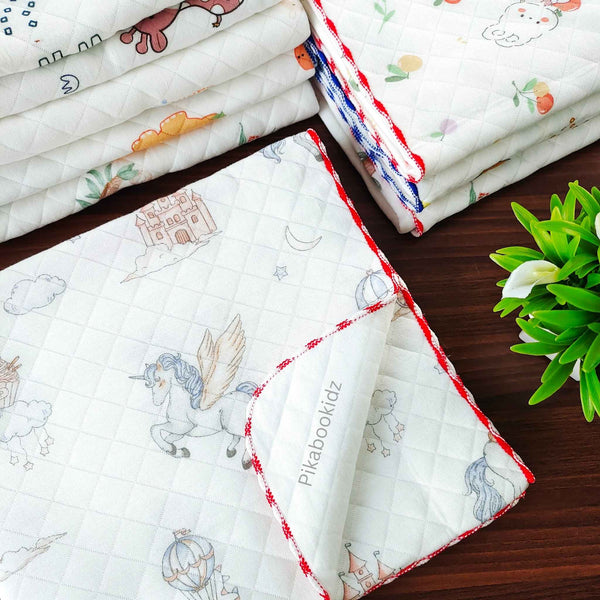 2 Layer Muslin Blanket in 85*85 cm - Unicorns