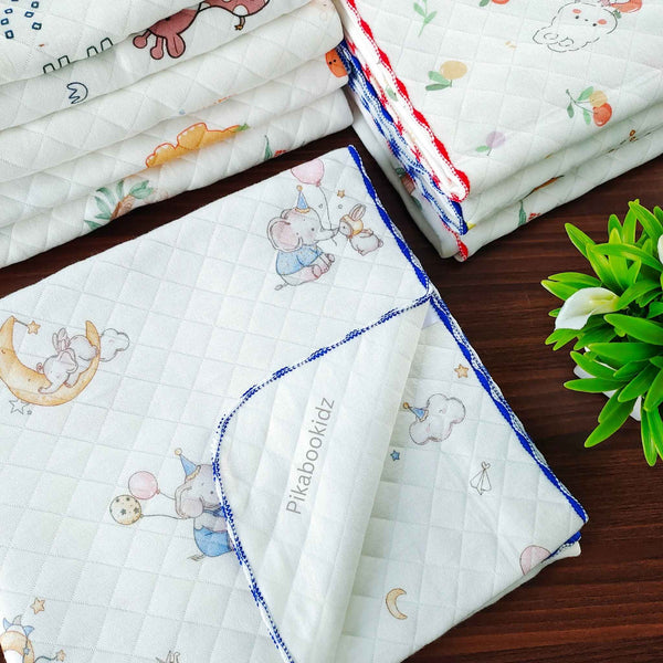 2 Layer Muslin Blanket in 85*85 cm - Party Elephants