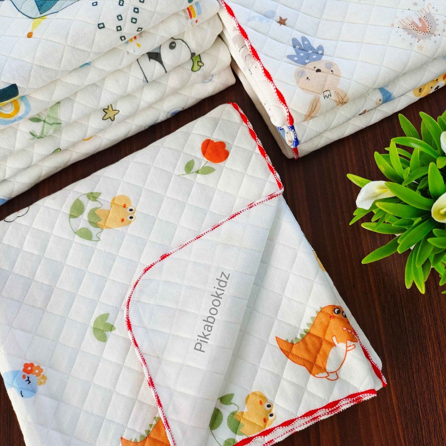 2 Layer Muslin Blanket in 85*85 cm - Dino