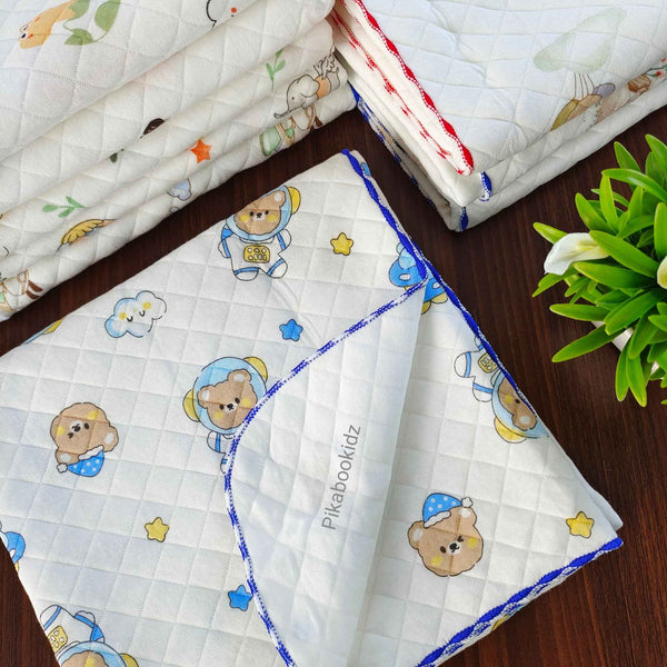 2 Layer Muslin Blanket in 85*85 cm - Space Teddy