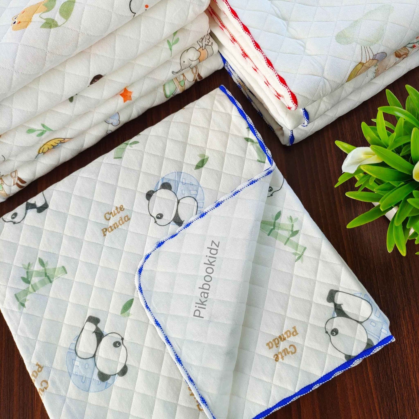 2 Layer Muslin Blanket in 85*85 cm - Cute Panda