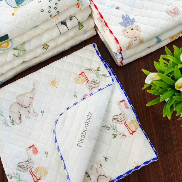 2 Layer Muslin Blanket in 85*85 cm - Elephant & Stork