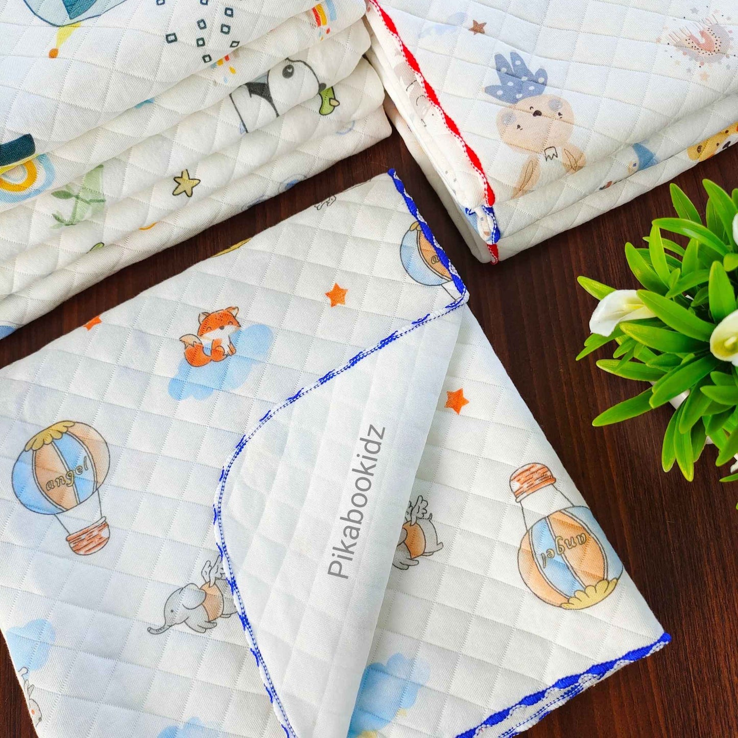 2 Layer Muslin Blanket in 85*85 cm - Balloons