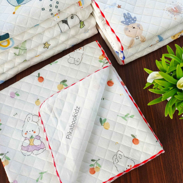 2 Layer Muslin Blanket in 85*85 cm - Cherry