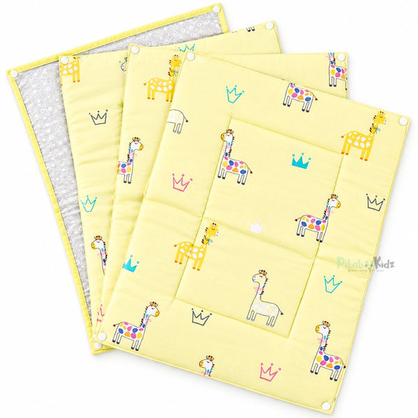 3 in 1 Reusable Muslin Diaper Mat - Giraffe
