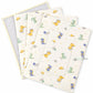 3 in 1 Reusable Muslin Diaper Mat - white space dino