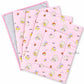 3 in 1 Reusable Muslin Diaper Mat - Pink lamb