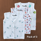 Muslin Button Jabla 0-3M Combo of 3