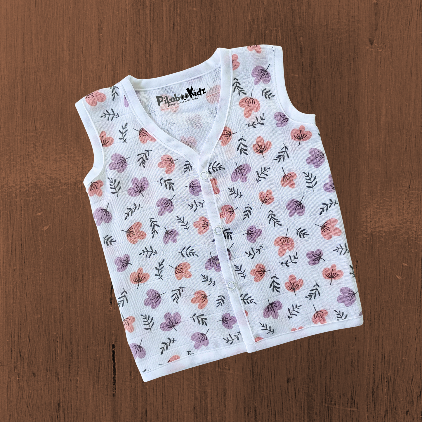Muslin Button Jabla 0-3M Combo of 3