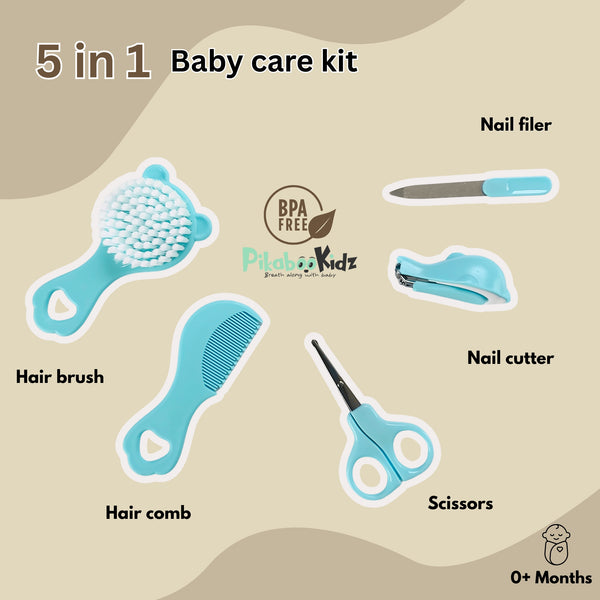 5 in 1 Baby care Kit (Blue)